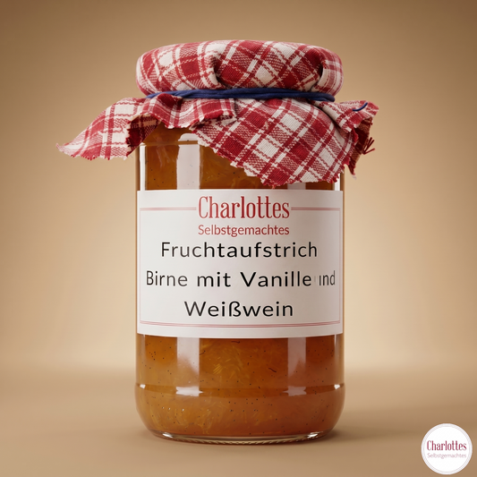 Fruchtaufstrich Birne mit Vanille und Weißwein