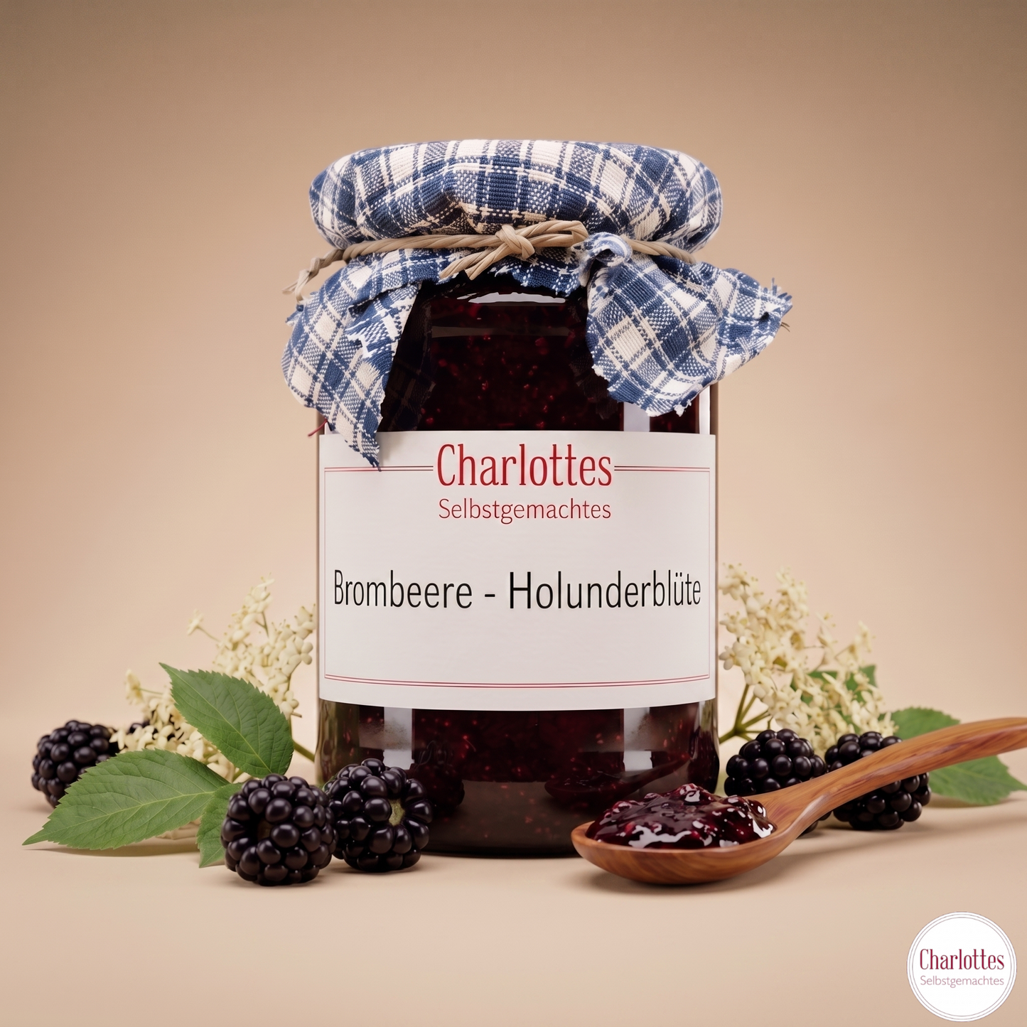 Fruchtaufstrich Brombeere - Holunderblüte