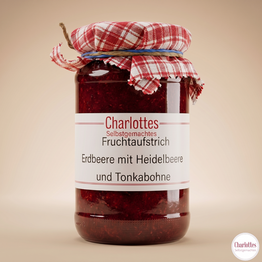 Erdbeere mit Heidelbeere und Tonkabohne