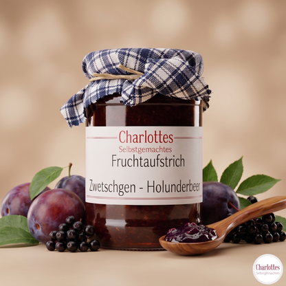 Fruchtaufstrich Zwetschgen - Holunderbeere